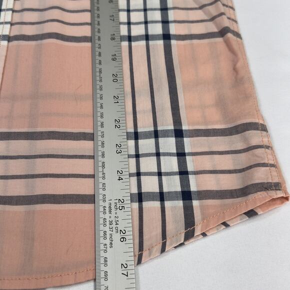 Arizona Jean Co. Short Sleeve Button-Up Shirt Size XL 18/20 Peach Taffy - Picture 4 of 6